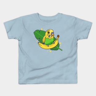 cute banana budgie Kids T-Shirt